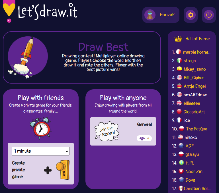 Best draw homepage