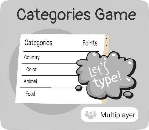 Categories word game