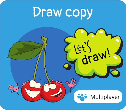 Draw copy drawing game